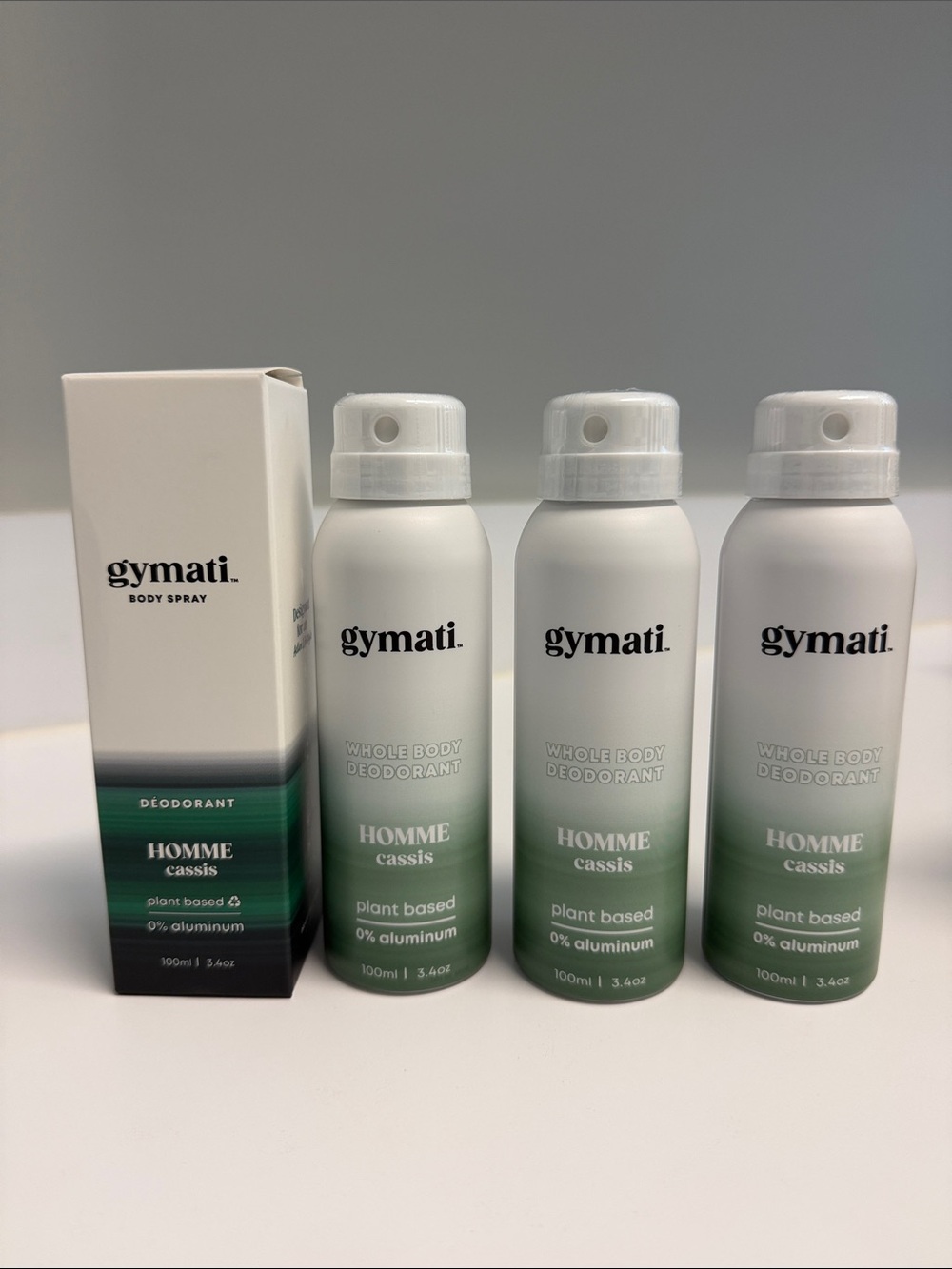 NWT Gymati Whole Body Deodorant Spray - Homme Cassis (Men’s)
